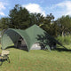 Vidaxl Tipi-Zelt mit Dach grün und grau 600 x 600 x 347 cm