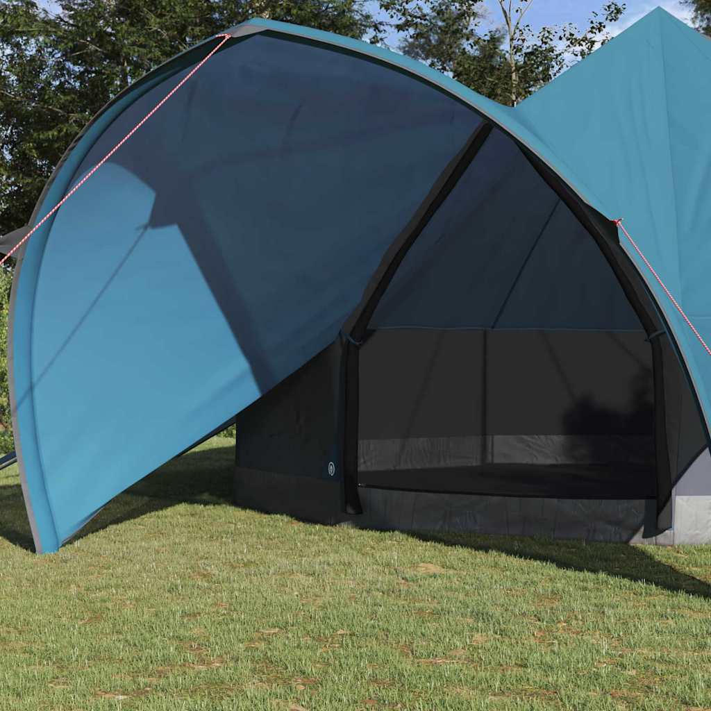 Vidaxl Tipi-Zelt mit Dach blau und grau 600 x 600 x 347 cm