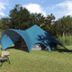 Vidaxl Tipi-Zelt mit Dach blau und grau 600 x 600 x 347 cm