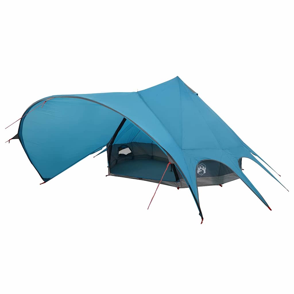 Vidaxl Tipi-Zelt mit Dach blau und grau 600 x 600 x 347 cm
