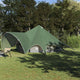 Vidaxl Tipi-Zelt mit Dach grün und grau 600 x 600 x 347 cm