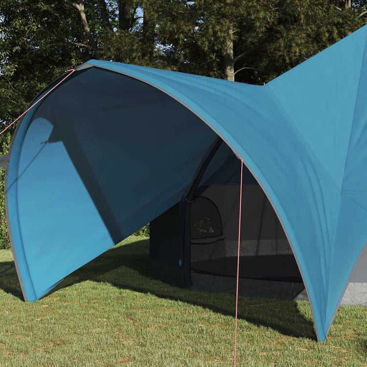 Vidaxl Tipi-Zelt mit Dach blau und grau 600 x 600 x 347 cm