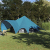 Vidaxl Tipi-Zelt mit Dach blau und grau 600 x 600 x 347 cm