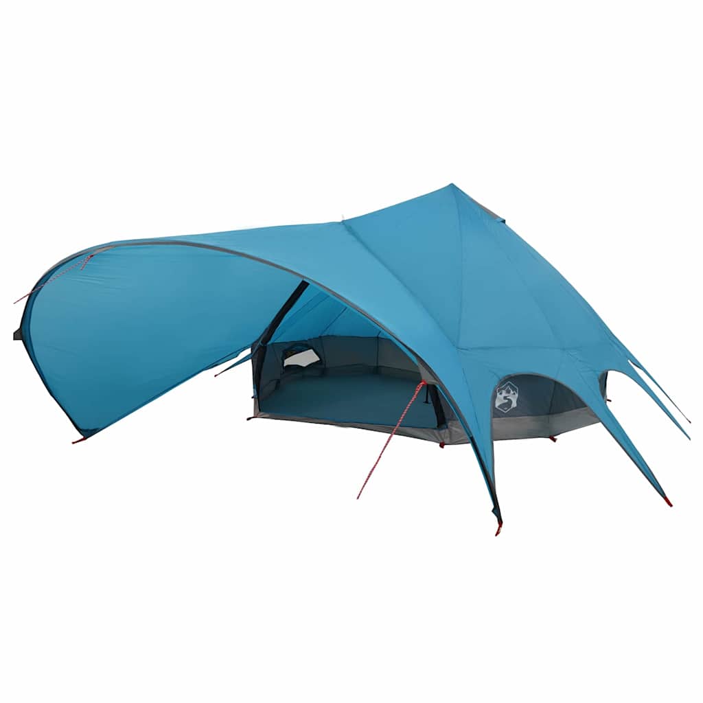 Vidaxl Tipi-Zelt mit Dach blau und grau 600 x 600 x 347 cm
