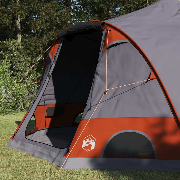 Vidaxx Kuppelzelt mit grauem und orangefarbenem Dach 505 x 450 x 248 cm