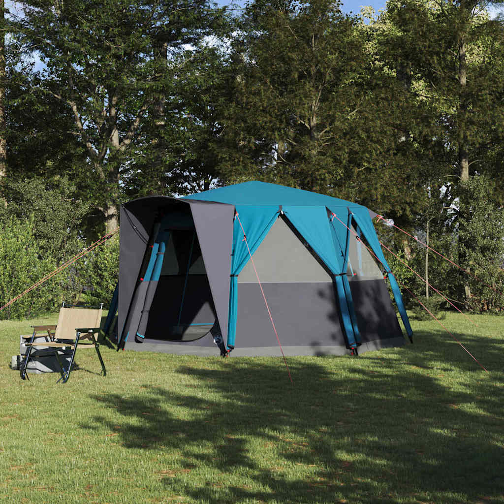 Vidaxx Hauszelt mit Dach mit Stauraum Blau 425 x 396 x 222 cm