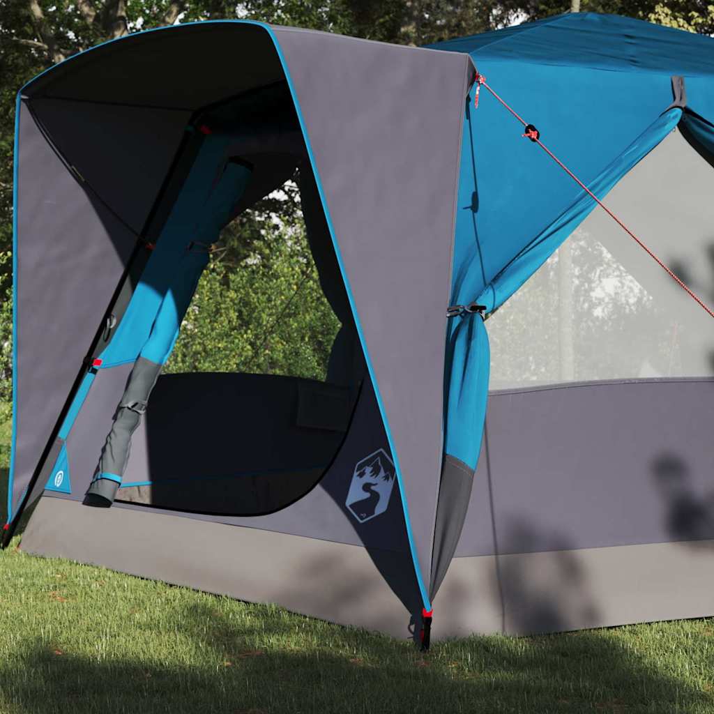 Vidaxx Hauszelt mit Dach mit Stauraum Blau 400 x 350 x 212 cm