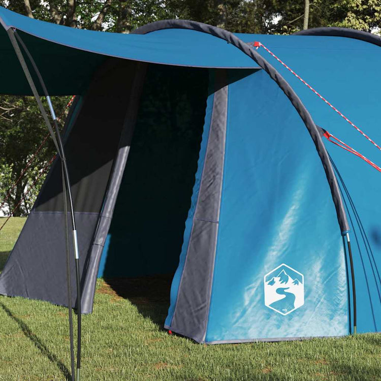 Vidaxx Tunnelzelt mit Dach mit Stauraum blau und grau 740 x 370 x 220 cm
