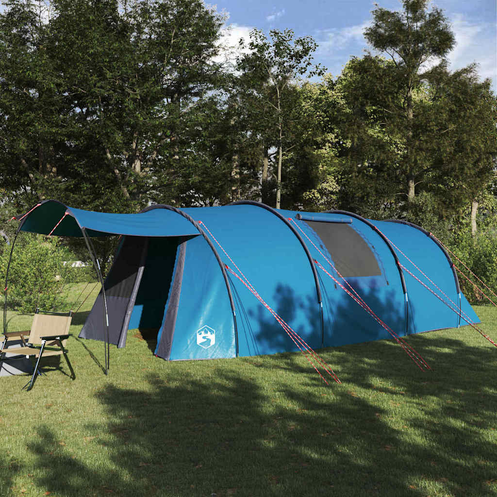 Vidaxx Tunnelzelt mit Dach mit Stauraum blau und grau 740 x 370 x 220 cm