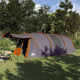 Vidaxx Tunnelzelt mit grauem und orangefarbenem Dach 740 x 370 x 220 cm
