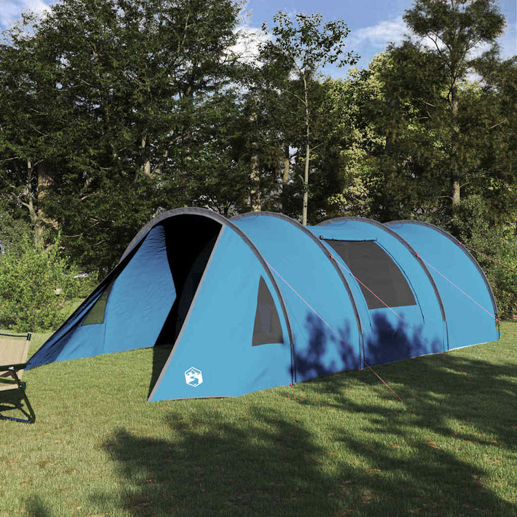 Vidaxx Tunnelzelt mit Dach mit Stauraum Blau und Grau 778 x 356 x 210 cm