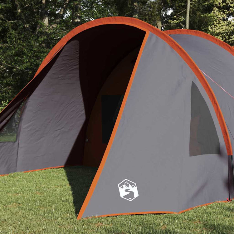 Vidaxx Tunnelzelt mit Dach grau und orange 778 x 356 x 210 cm