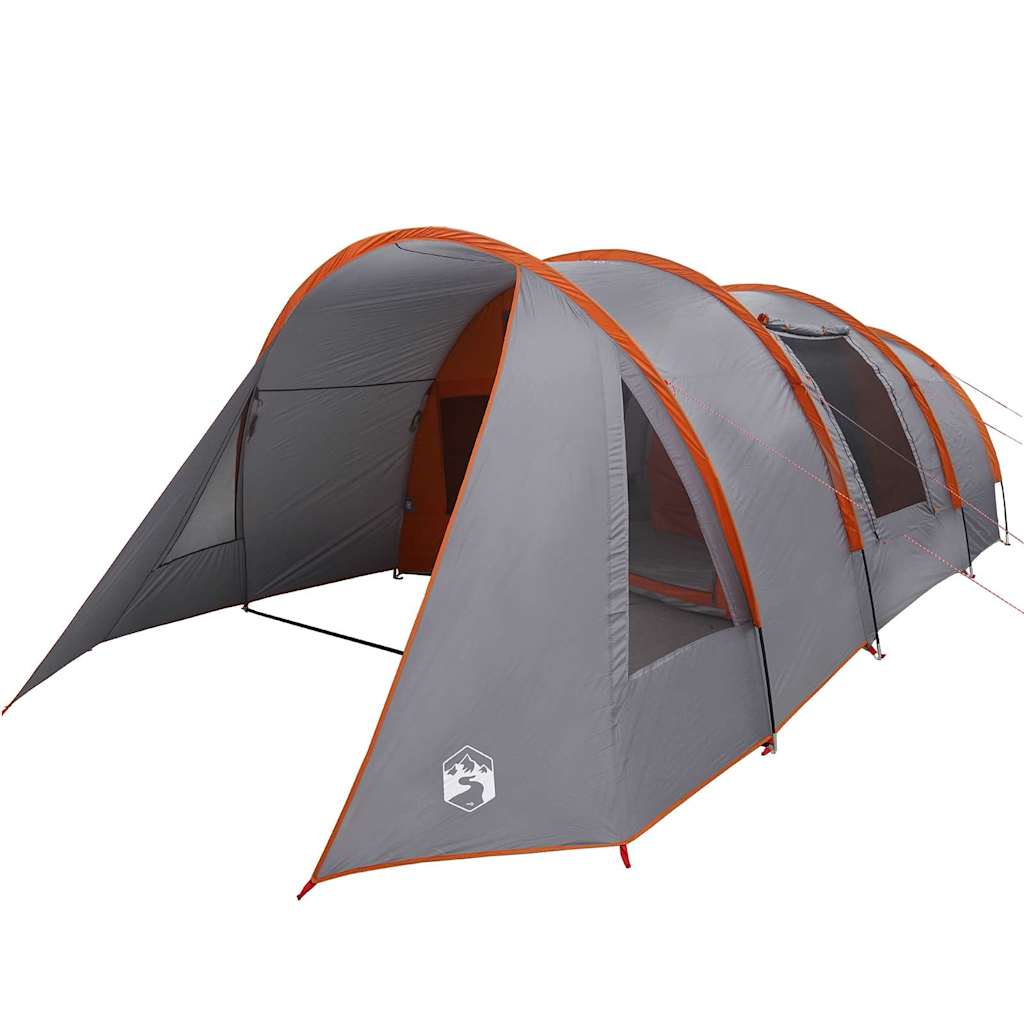 Vidaxx Tunnelzelt mit Dach grau und orange 778 x 356 x 210 cm