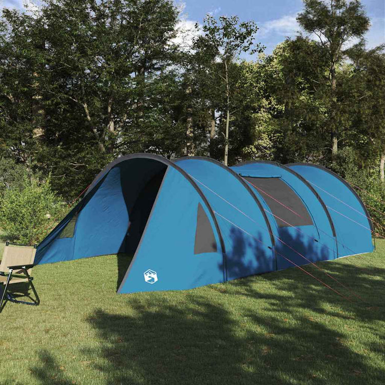 Vidaxx Tunnelzelt mit Dach mit Stauraum Blau und Grau 778 x 356 x 210 cm