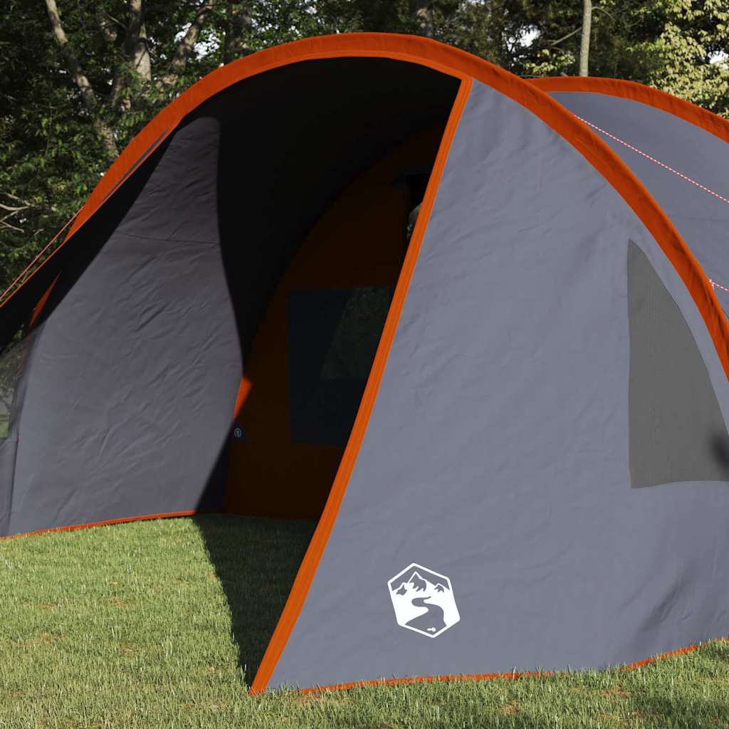 Vidaxx Tunnelzelt mit Dach grau und orange 778 x 356 x 210 cm