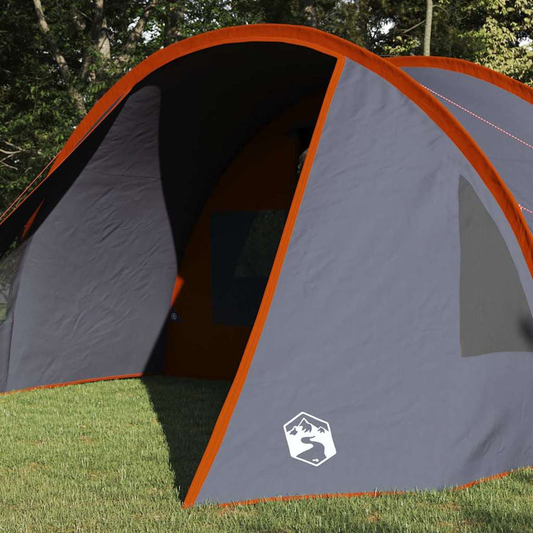 Vidaxx Tunnelzelt mit Dach grau und orange 778 x 356 x 210 cm