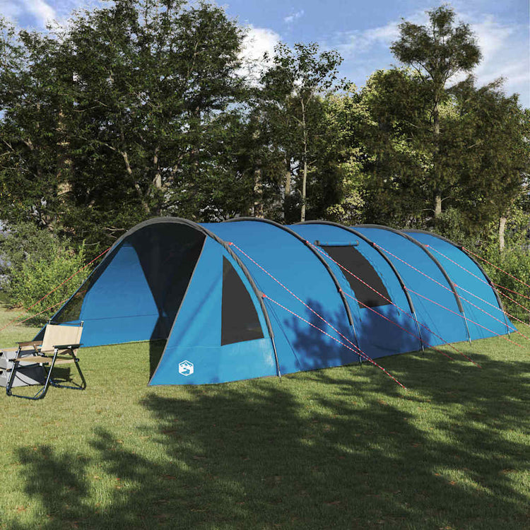Vidaxx Tunnelzelt mit Dach mit Stauraum Blau und Grau 778 x 356 x 210 cm