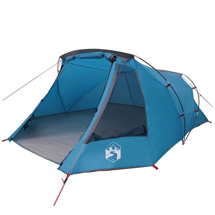 Vidaxx Tunnelzelt mit Dach mit Stauraum blau und grau 328 x 228 x 115 cm