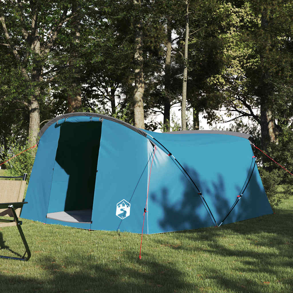 Vidaxx Tunnelzelt mit Dach mit Stauraum blau und grau 318 x 275 x 140 cm