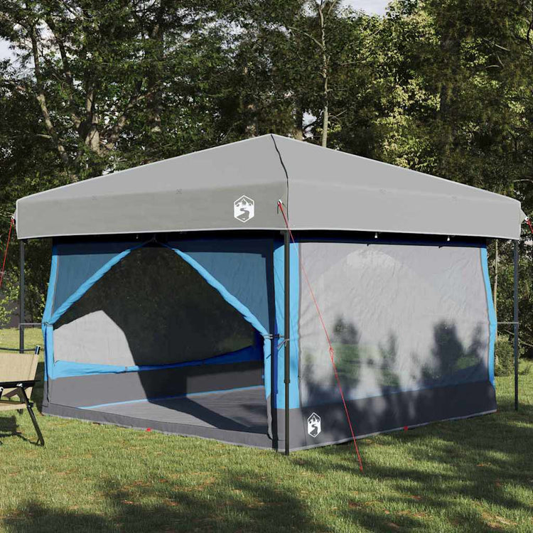 VidaXL Innenzelt mit Dach mit Stauraum Blau und Grau 300 x 300 x 250 cm
