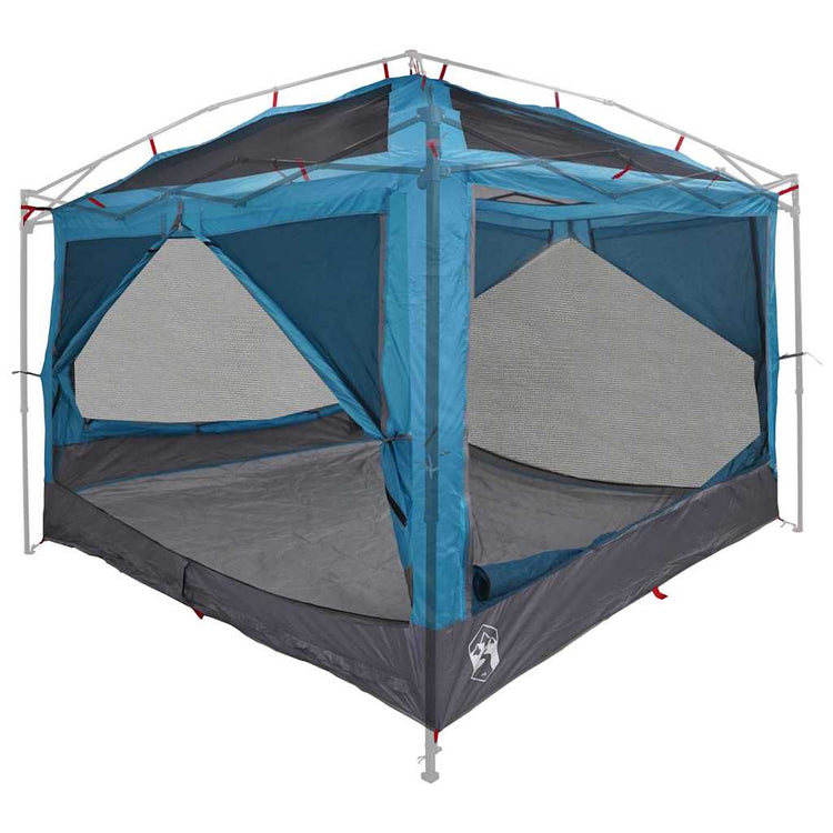 VidaXL Innenzelt mit Dach mit Stauraum Blau und Grau 300 x 300 x 250 cm