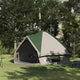 Vidaxl Tipi-Zelt mit Dach mit Stauraum, grün und weiß, 490 x 410 x 210 cm