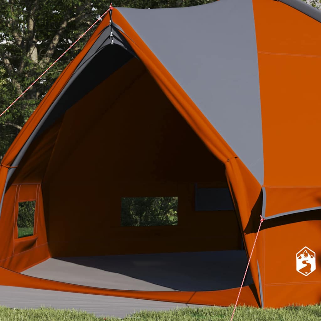 Vidaxl Tipi-Zelt mit Dach grau und orange 490 x 410 x 210 cm