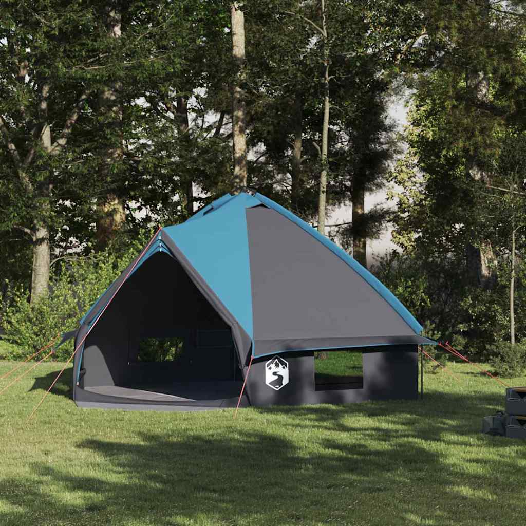 Vidaxl Tipi-Zelt mit Dach blau und grau 490 x 410 x 210 cm
