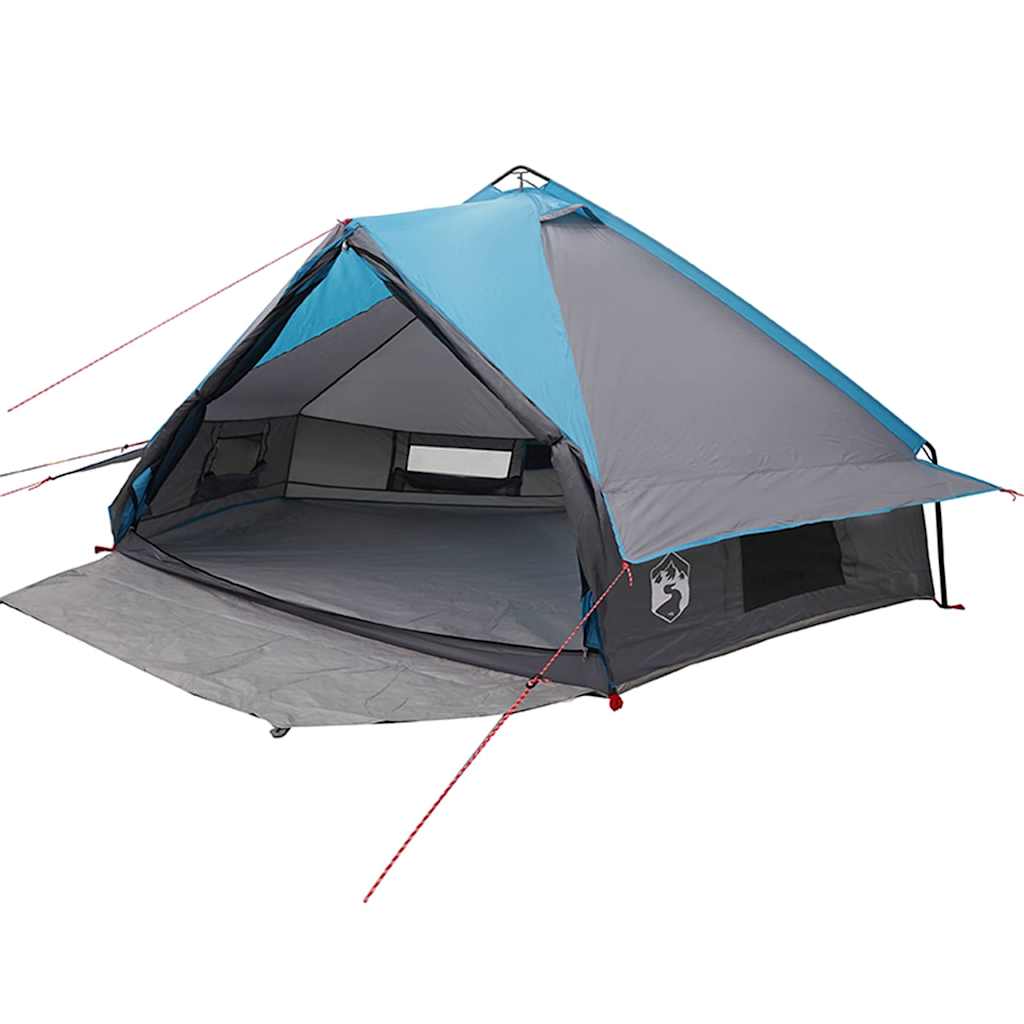Vidaxl Tipi-Zelt mit Dach blau und grau 490 x 410 x 210 cm