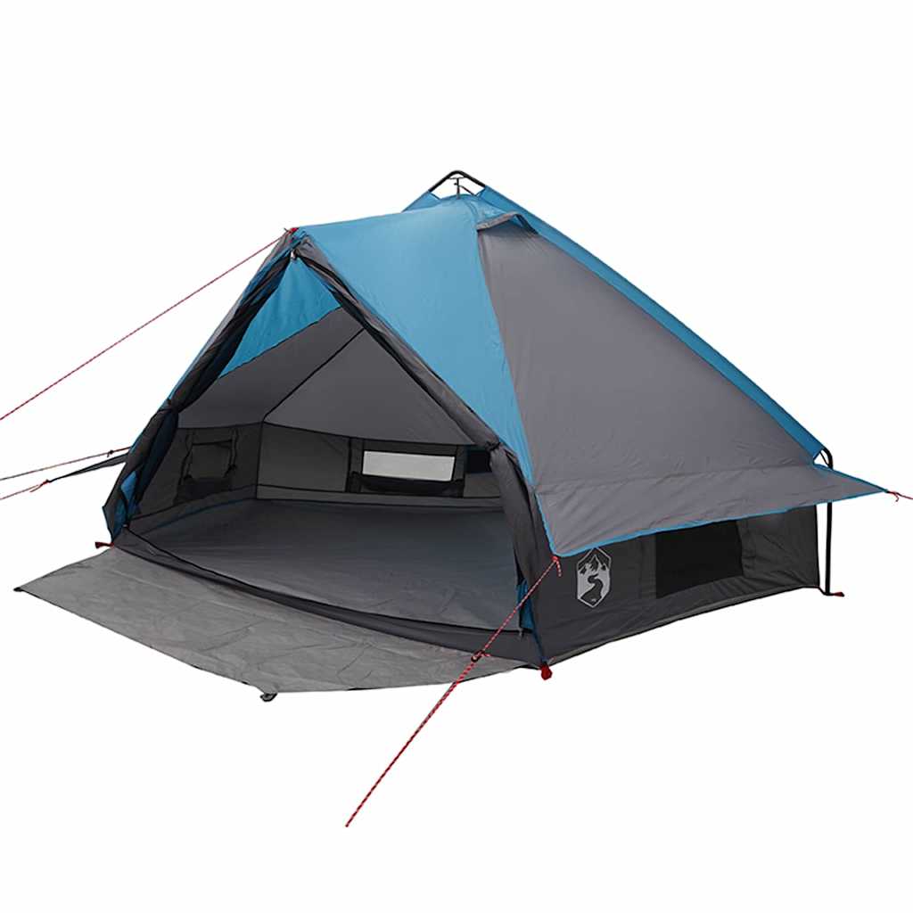 Vidaxl Tipi-Zelt mit Dach blau und grau 490 x 410 x 210 cm