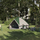 Vidaxl Tipi-Zelt mit Dach grün und grau 490 x 410 x 210 cm
