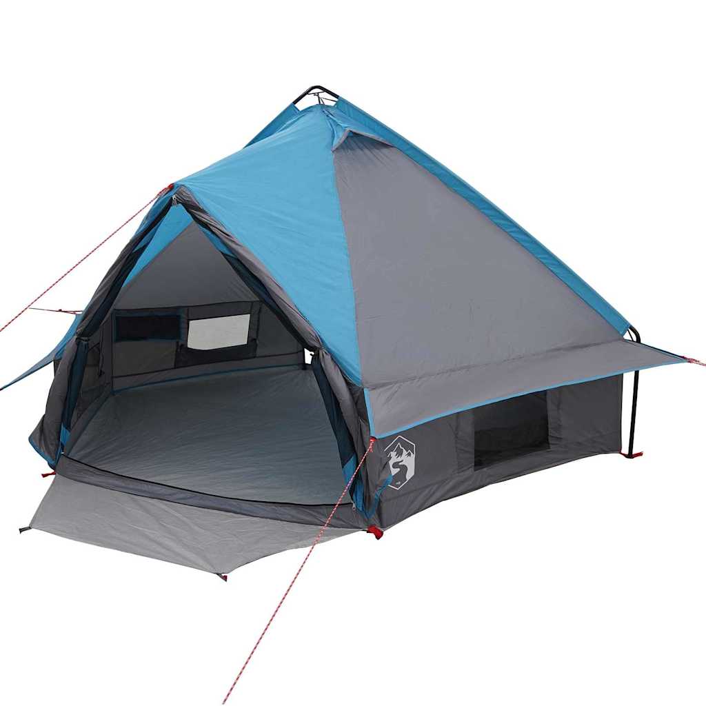 Vidaxl Tipi-Zelt mit Dach blau und grau 490 x 410 x 210 cm