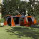 Vidaxx Familienzelt mit Dach grau und orange 745 x 700 x 217 cm