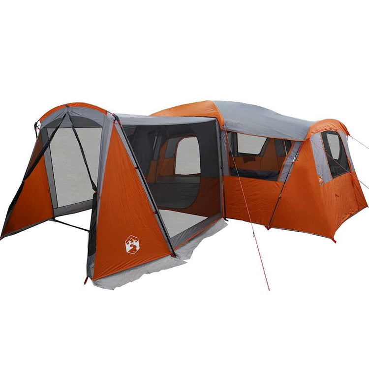 Vidaxx Familienzelt mit Dach grau und orange 745 x 700 x 217 cm