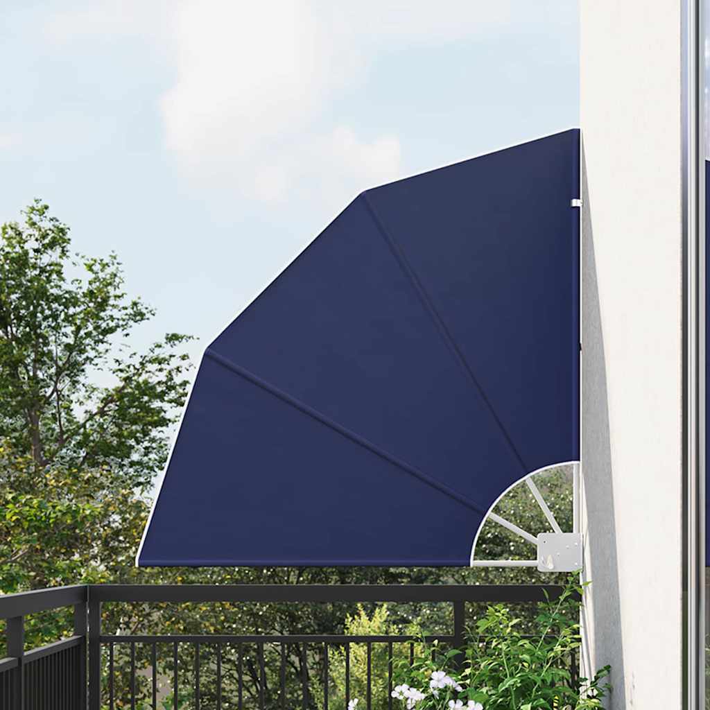 VidaXL Balkon-Sichtschutz Marineblau 115 x 115 cm Polyester