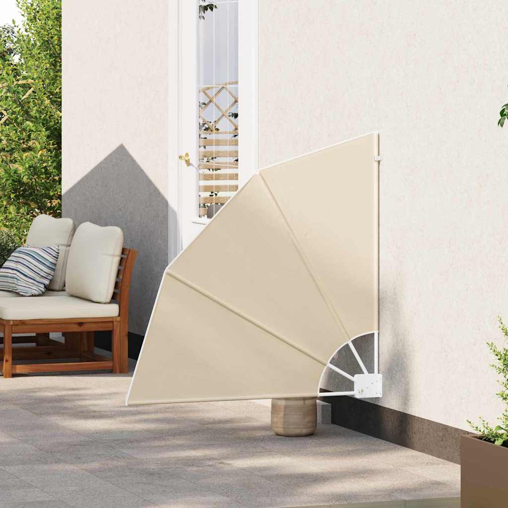 Vidaxxl Balkon-Sichtschutz Beige 115 x 115 cm Polyester