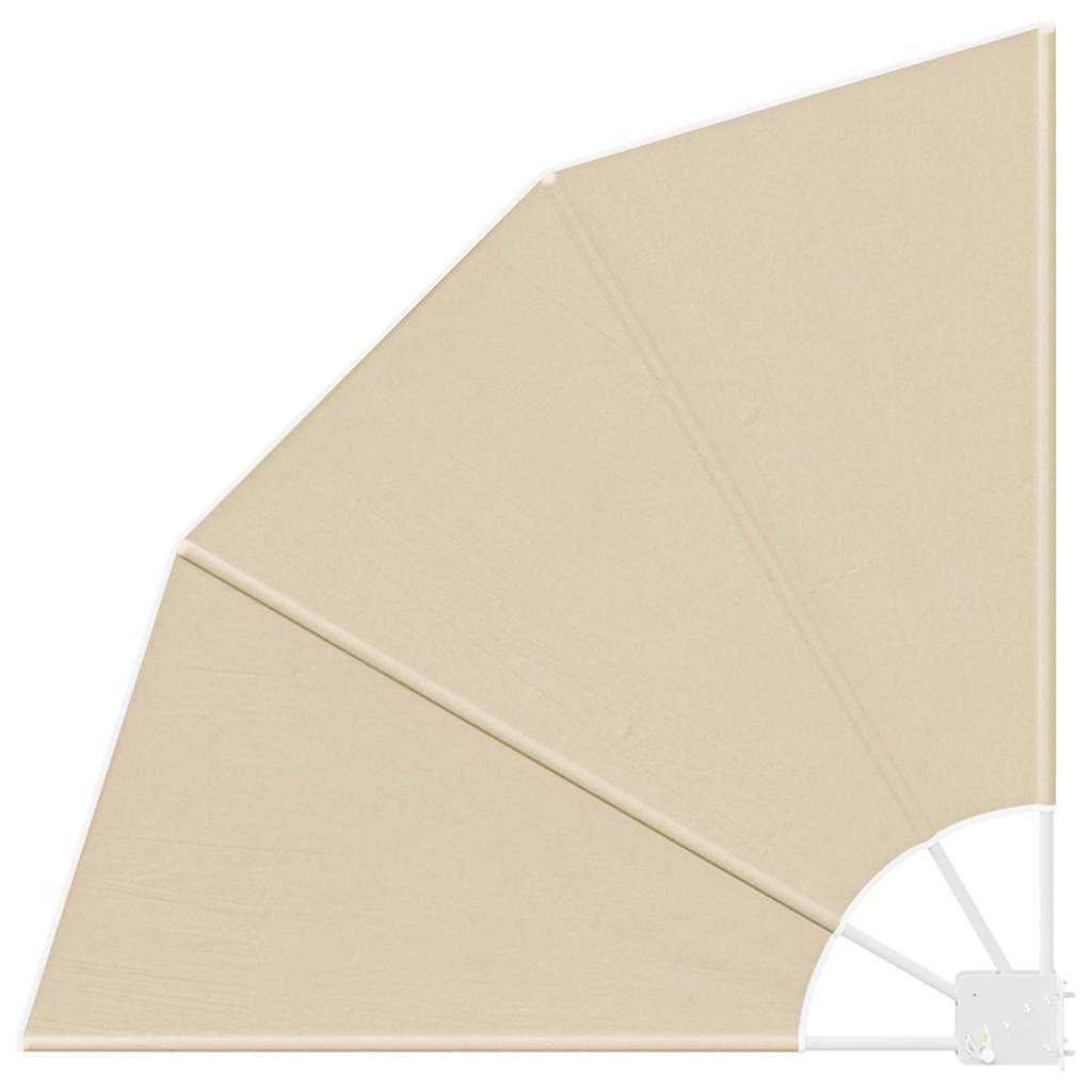 Vidaxxl Balkon-Sichtschutz Beige 115 x 115 cm Polyester
