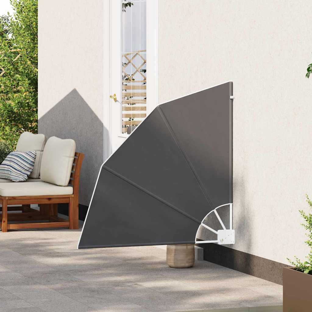 Vidaxxl Balkon-Sichtschutz schwarz 115 x 115 cm Polyester
