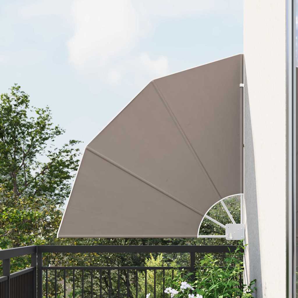 Vidaxxl Balkon-Sichtschutz Taupe 115 x 115 cm Polyester