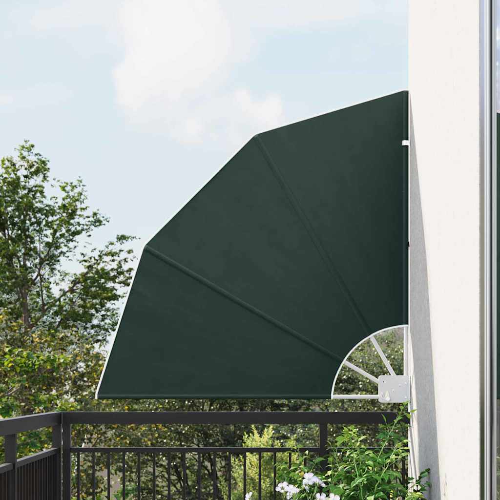 Vidaxxl Balkon-Sichtschutz dunkelgrün 115 x 115 cm Polyester