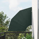 Vidaxxl Balkon-Sichtschutz dunkelgrün 115 x 115 cm Polyester