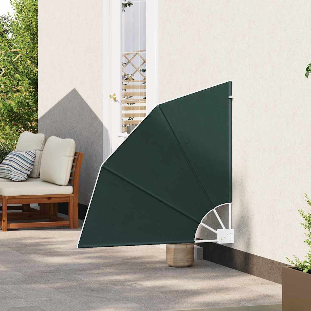 Vidaxxl Balkon-Sichtschutz dunkelgrün 115 x 115 cm Polyester
