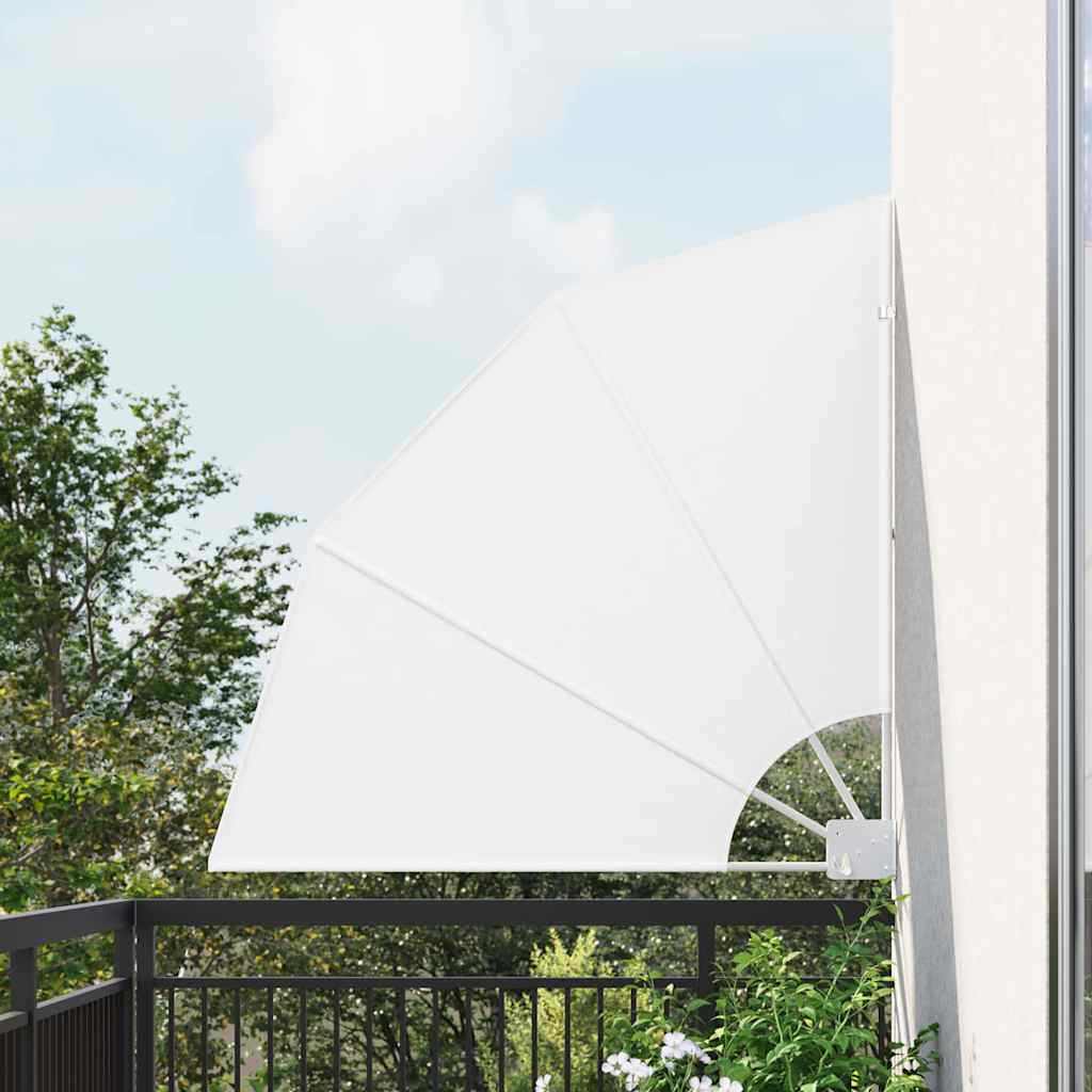 Vidaxxl Balkon-Sichtschutz weiß 115 x 115 cm Polyester