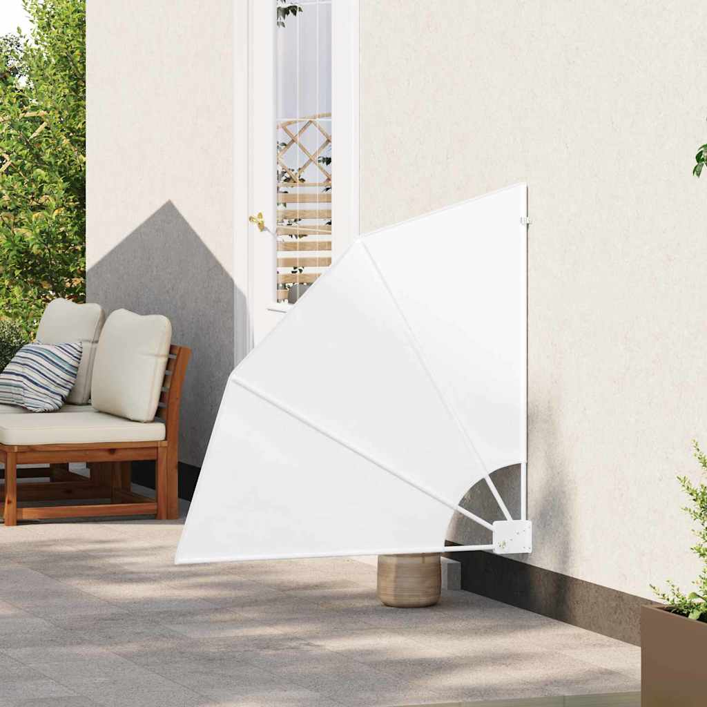 Vidaxxl Balkon-Sichtschutz weiß 115 x 115 cm Polyester