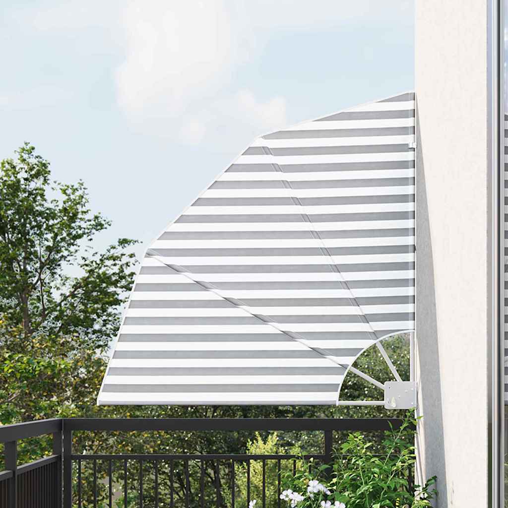 Vidaxxl Balkon-Sichtschutz Anthrazit und Weiß 115 x 115 cm Polyester