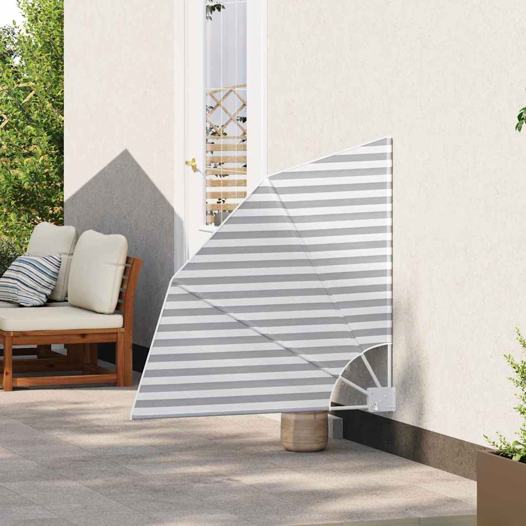 Vidaxxl Balkon-Sichtschutz Anthrazit und Weiß 115 x 115 cm Polyester