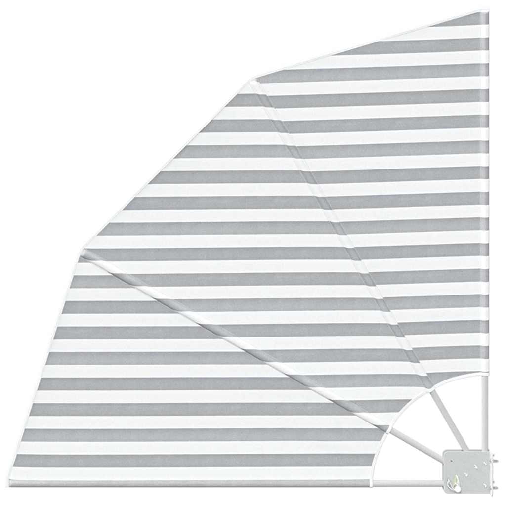 Vidaxxl Balkon-Sichtschutz Anthrazit und Weiß 115 x 115 cm Polyester