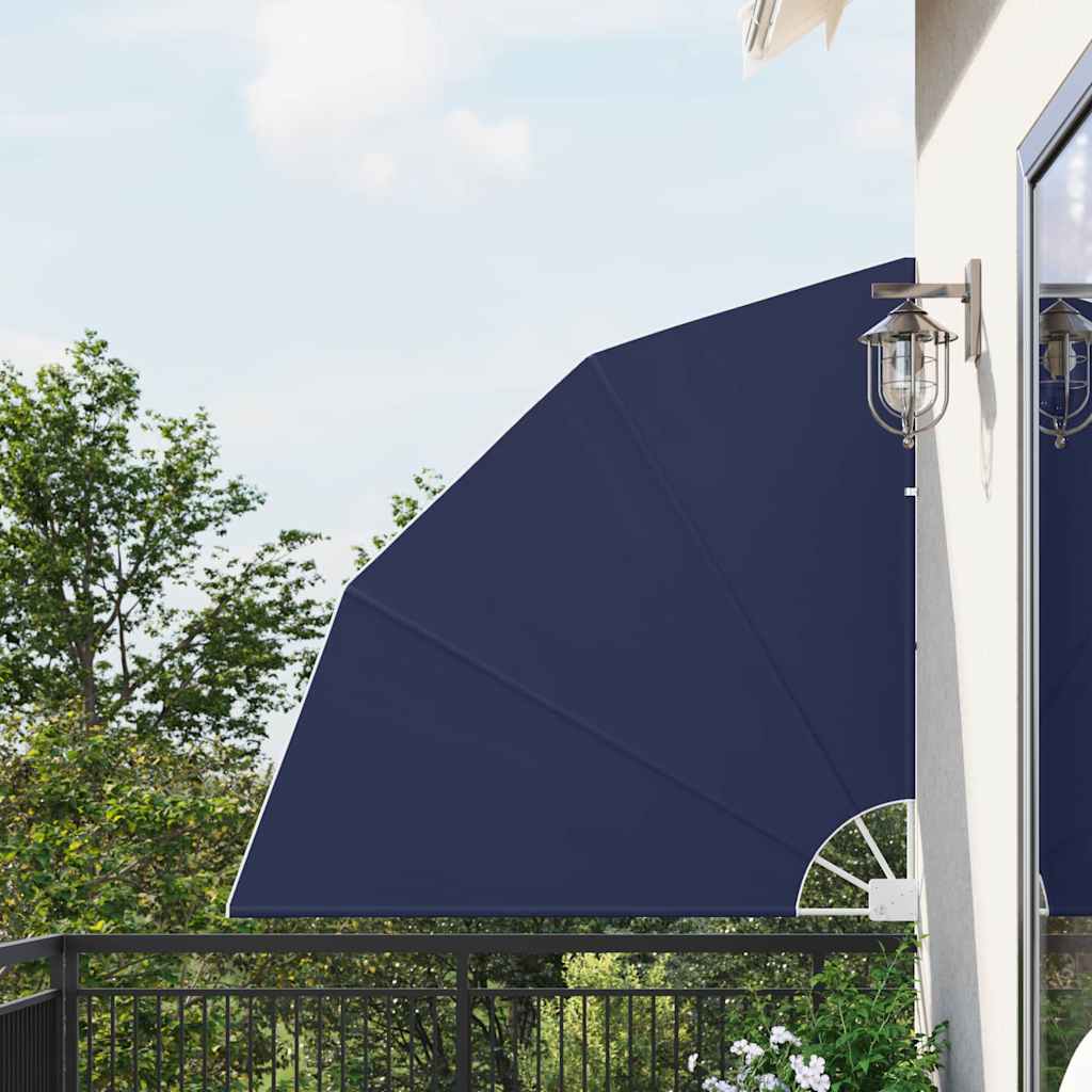 VidaXL Balkon-Sichtschutz Marineblau 140 x 140 cm Polyester