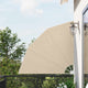 Vidaxxl Balkon-Sichtschutz Beige 140 x 140 cm Polyester