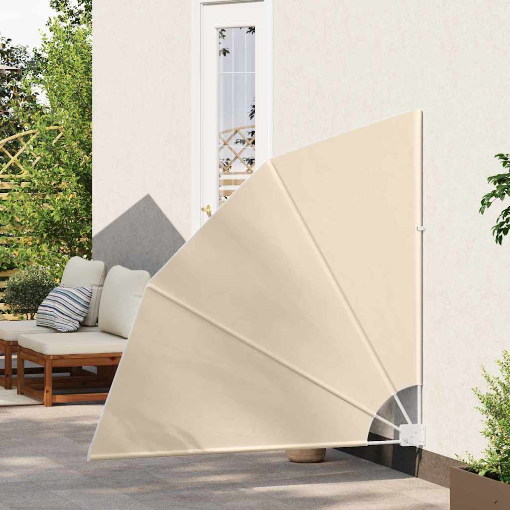 Vidaxxl Balkon-Sichtschutz Beige 140 x 140 cm Polyester